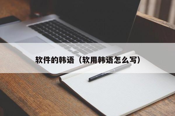 软件的韩语（软用韩语怎么写）